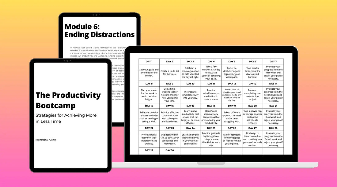 Why you should take a productivity course - Boss Personal Planner