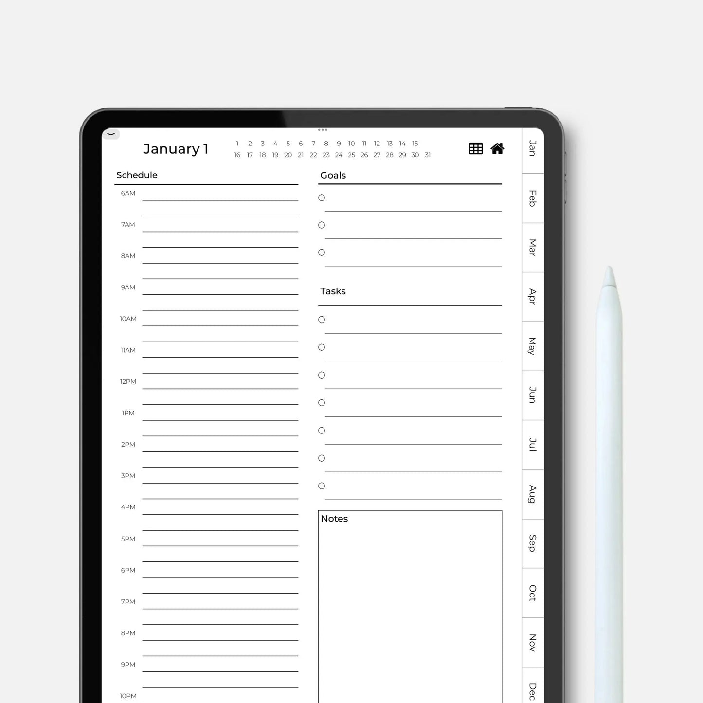 digital planner daily planning