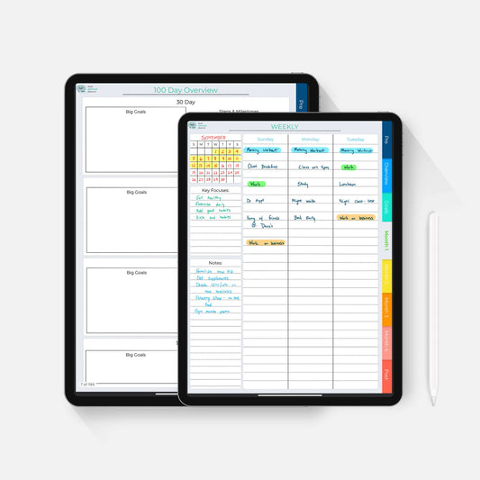 digital 100 day planner