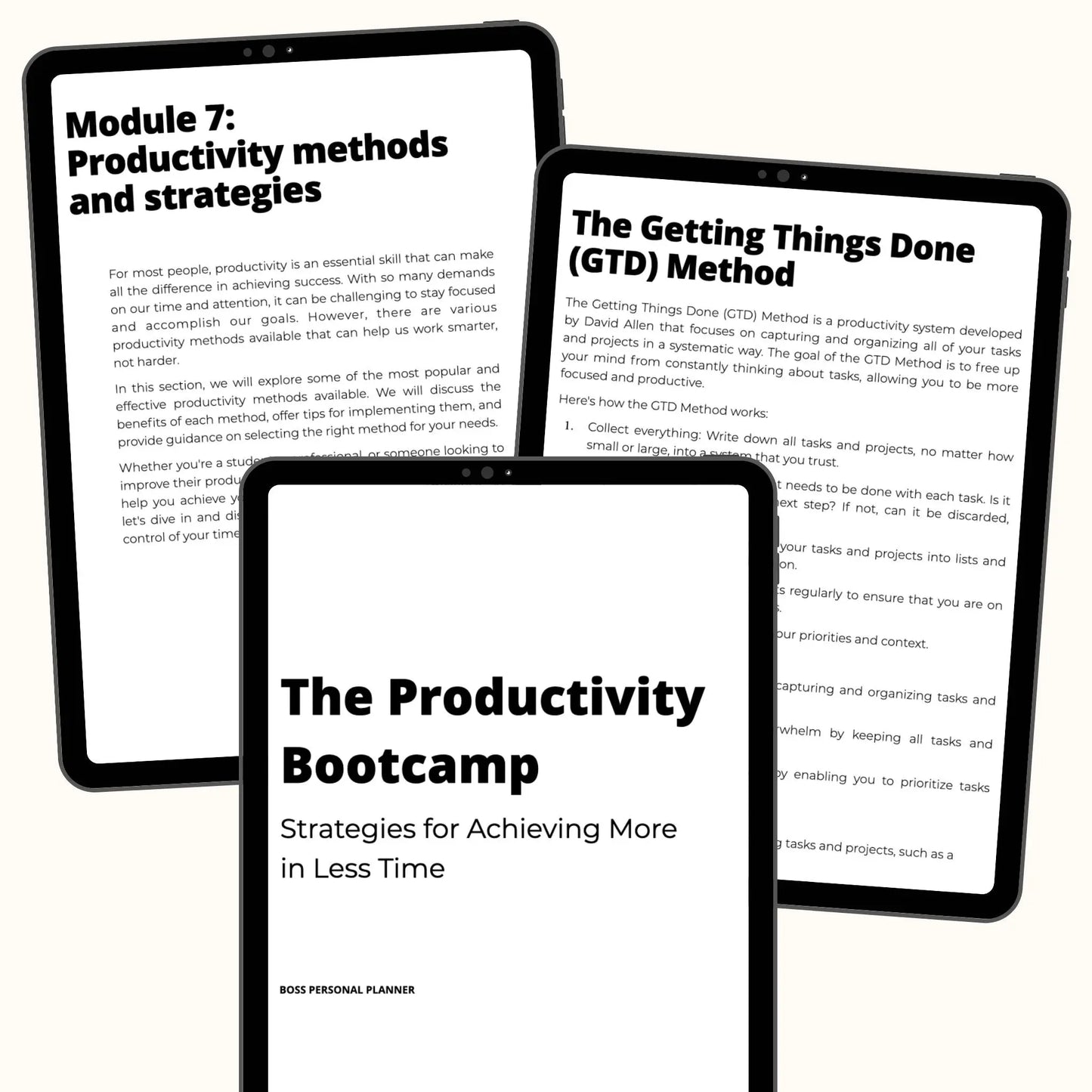 Productivity Bootcamp