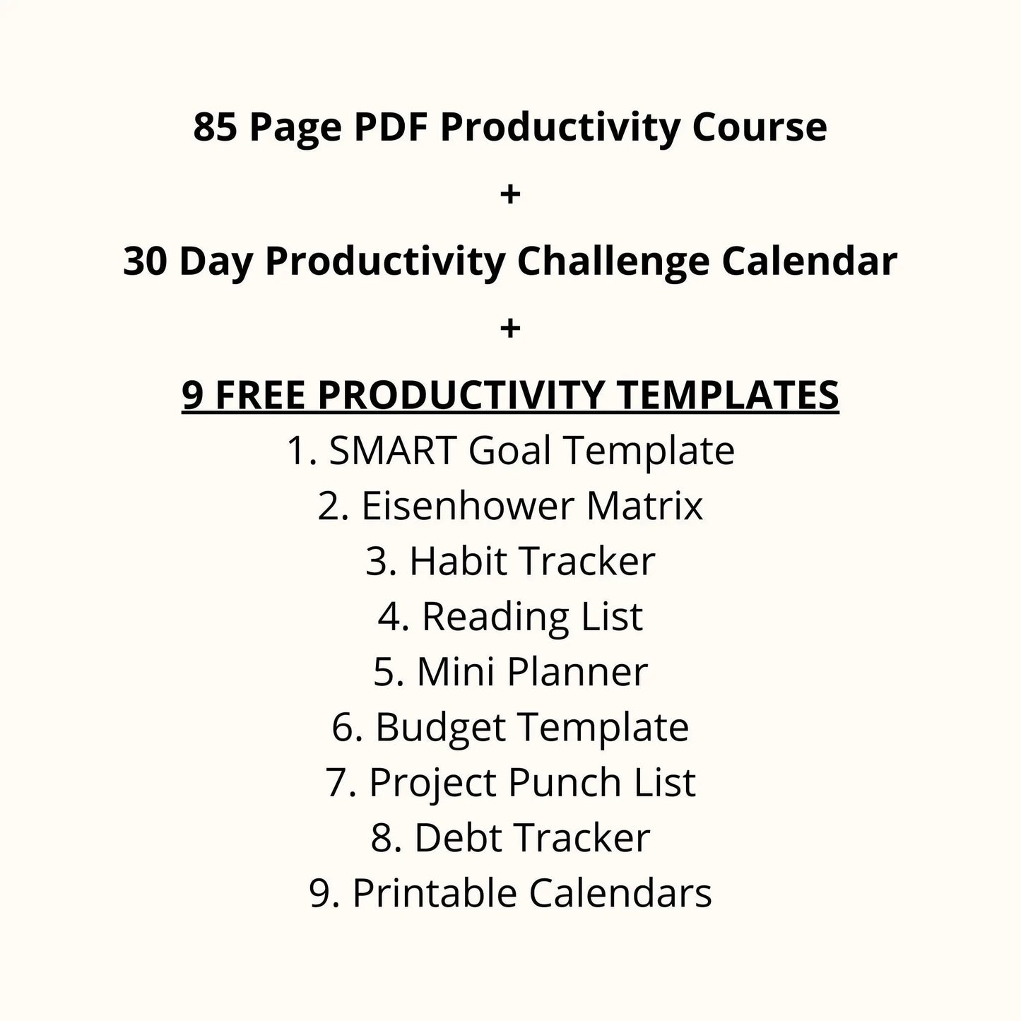 Productivity Bootcamp