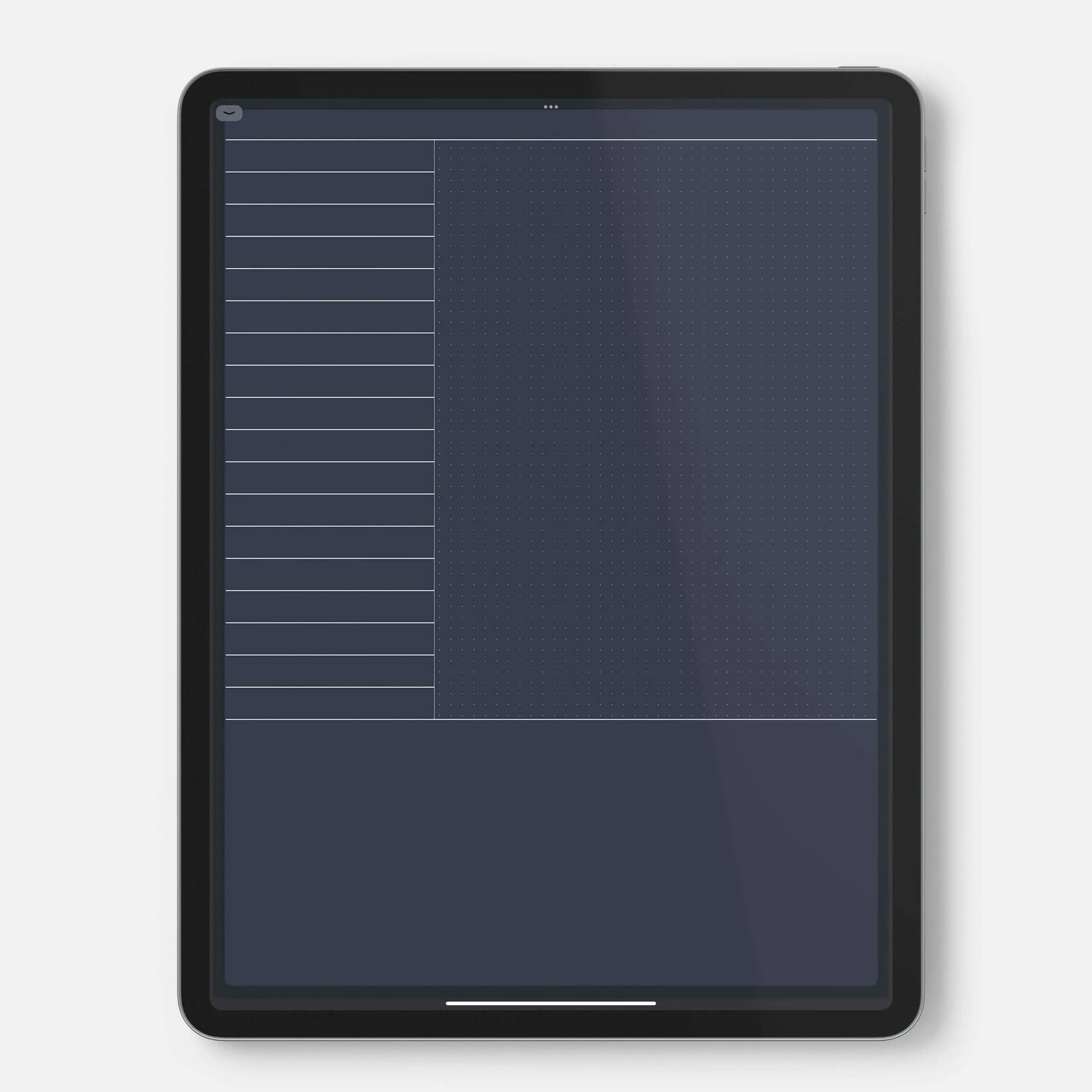 digital notebook page template