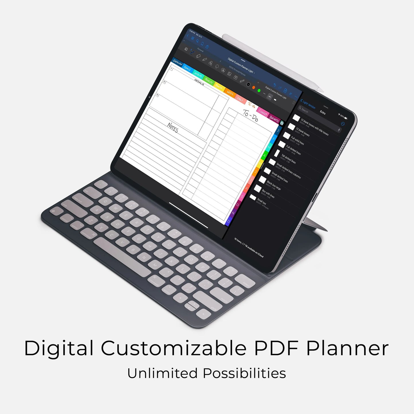 digital custom planner