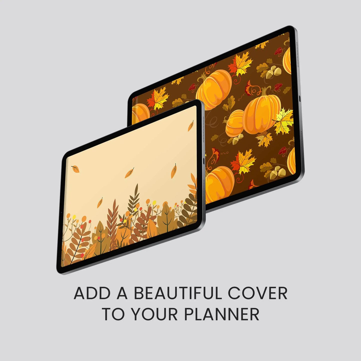 digital planner cover pack fall theme