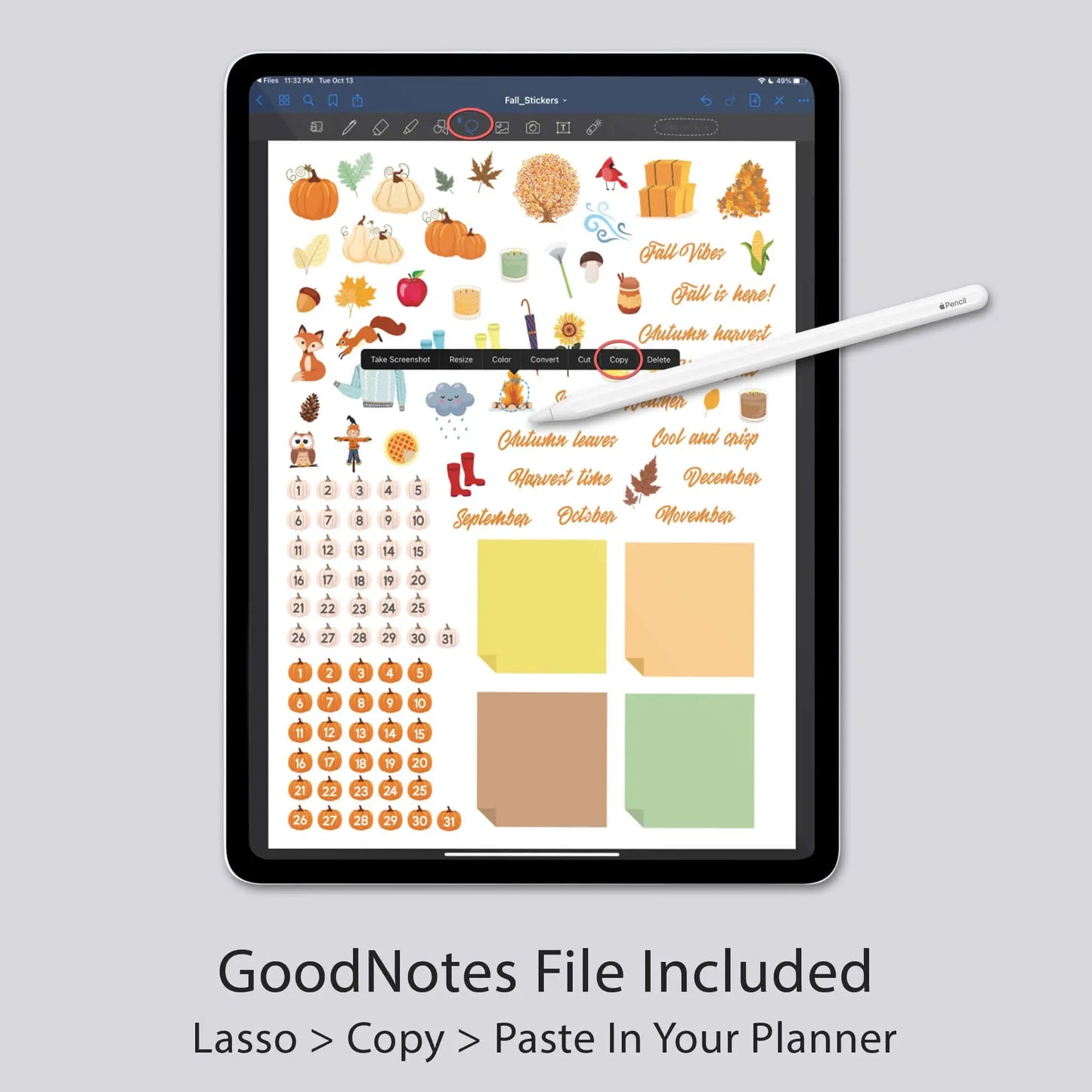 thanksgiving digital stickers