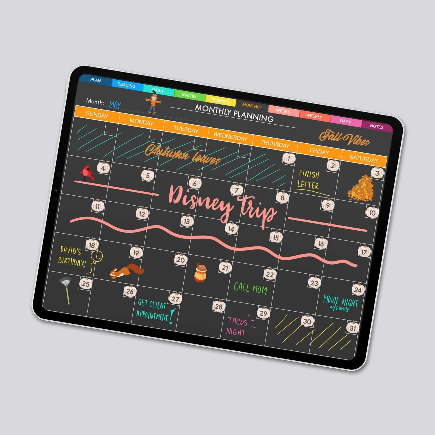 digital planner stickers