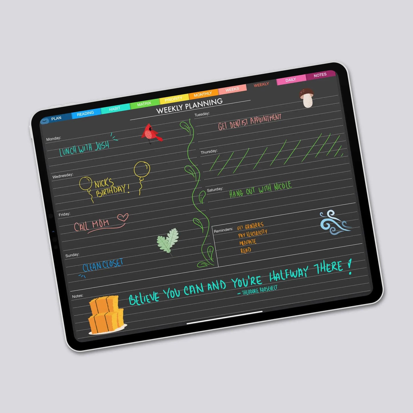 Digital Fall Stickers