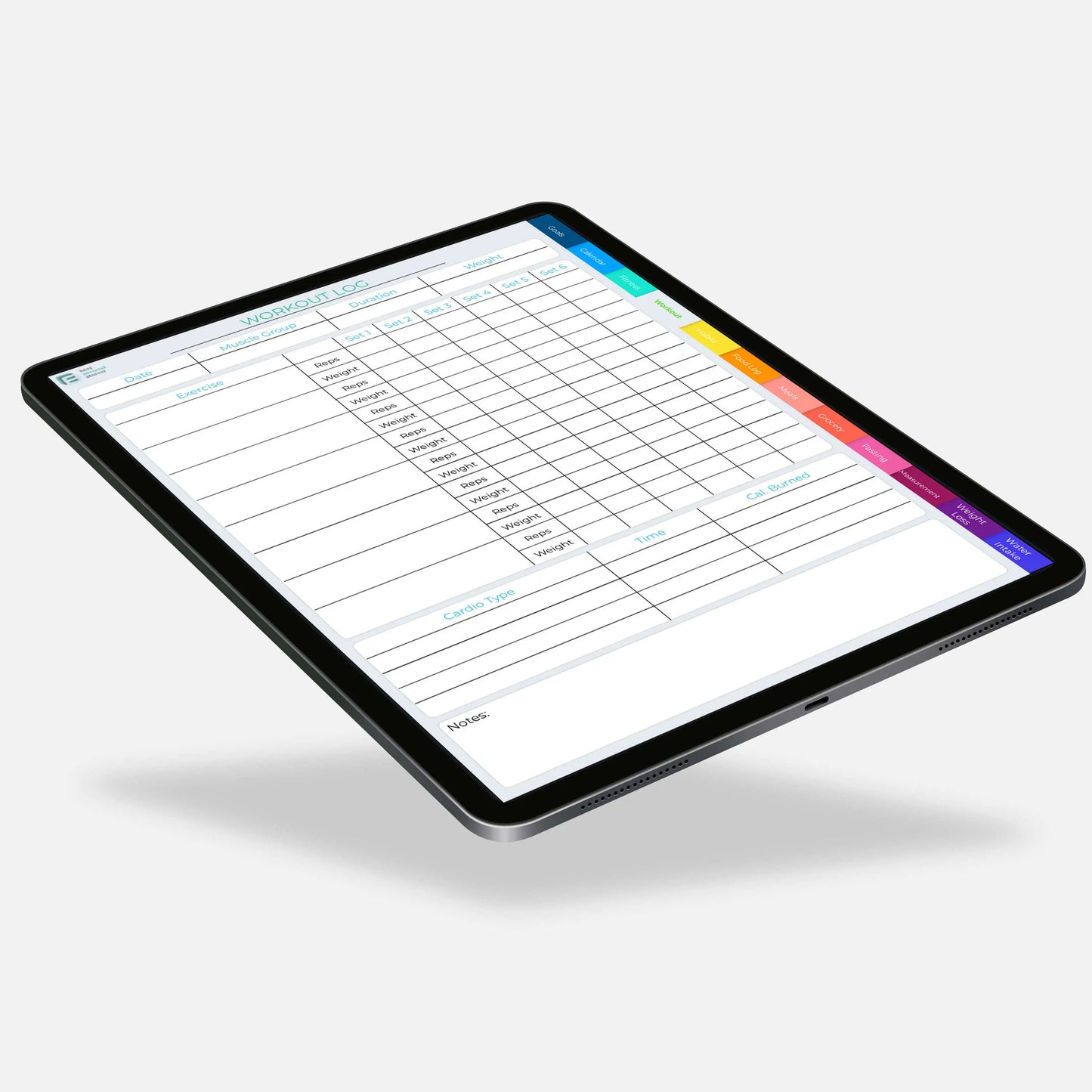 digital workout log