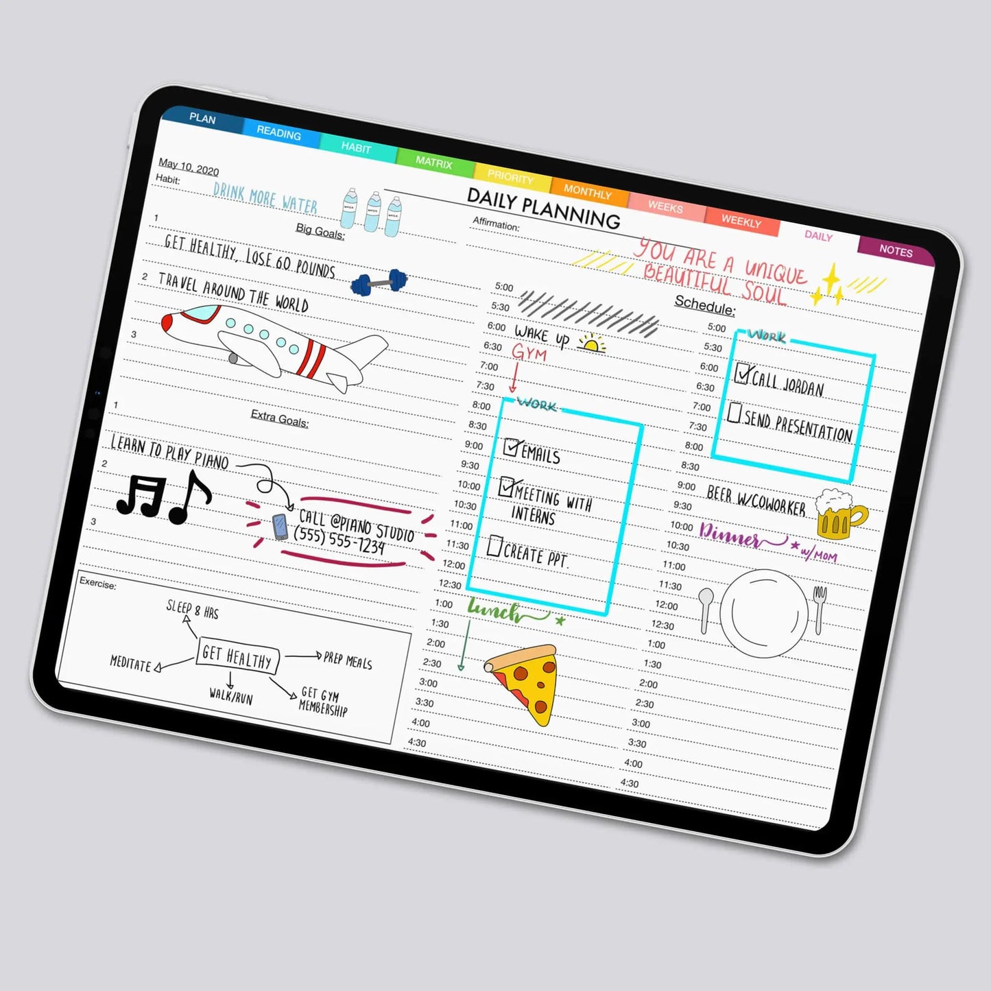 cute digital planner stickers