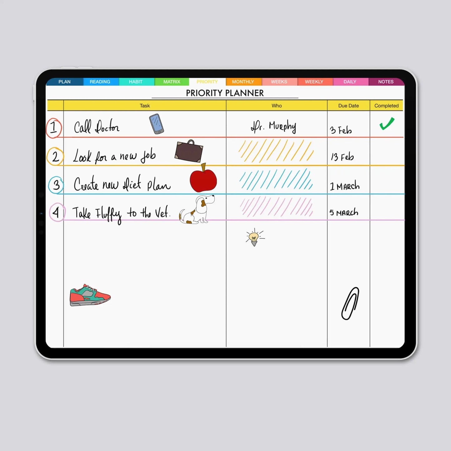 digital planner stickers goodnotes
