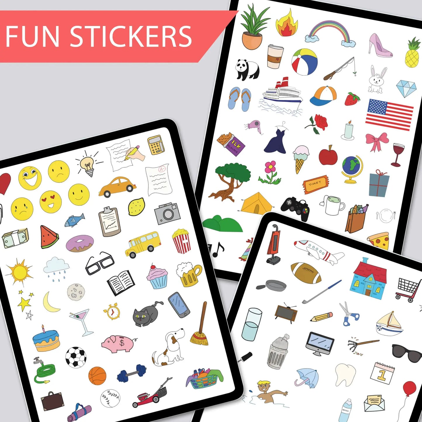 digital stickers fun pack