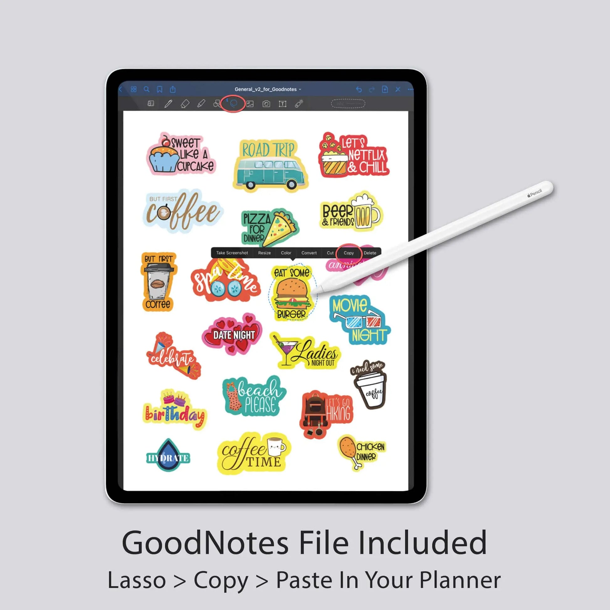 digital stickers for goodnotes