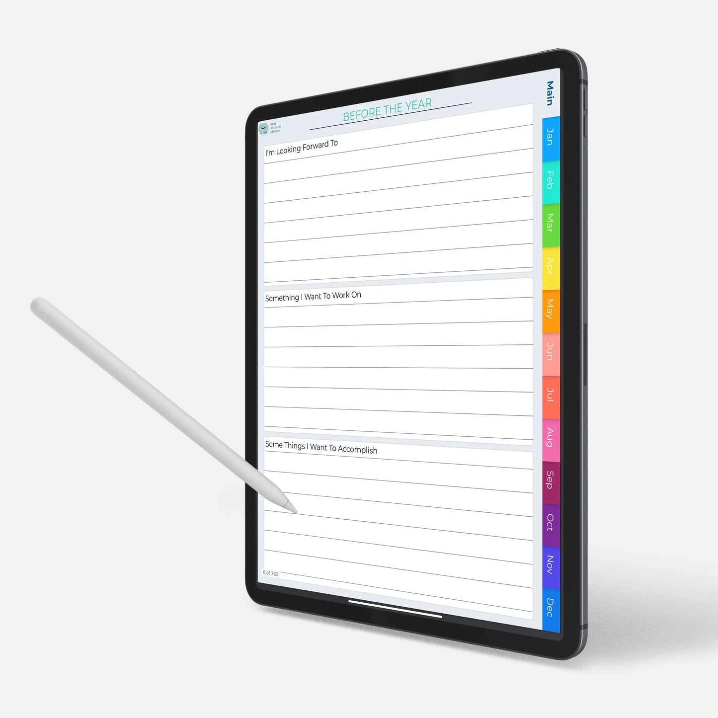 digital gratitude journal year goals