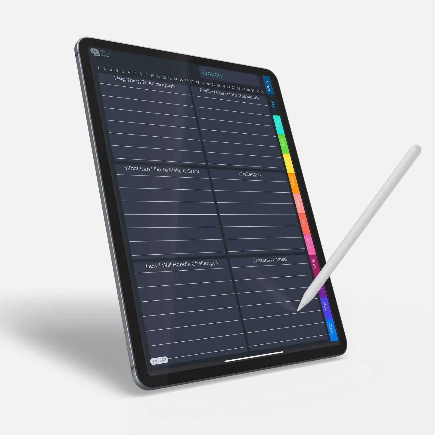 digital gratitude journal monthly journaling