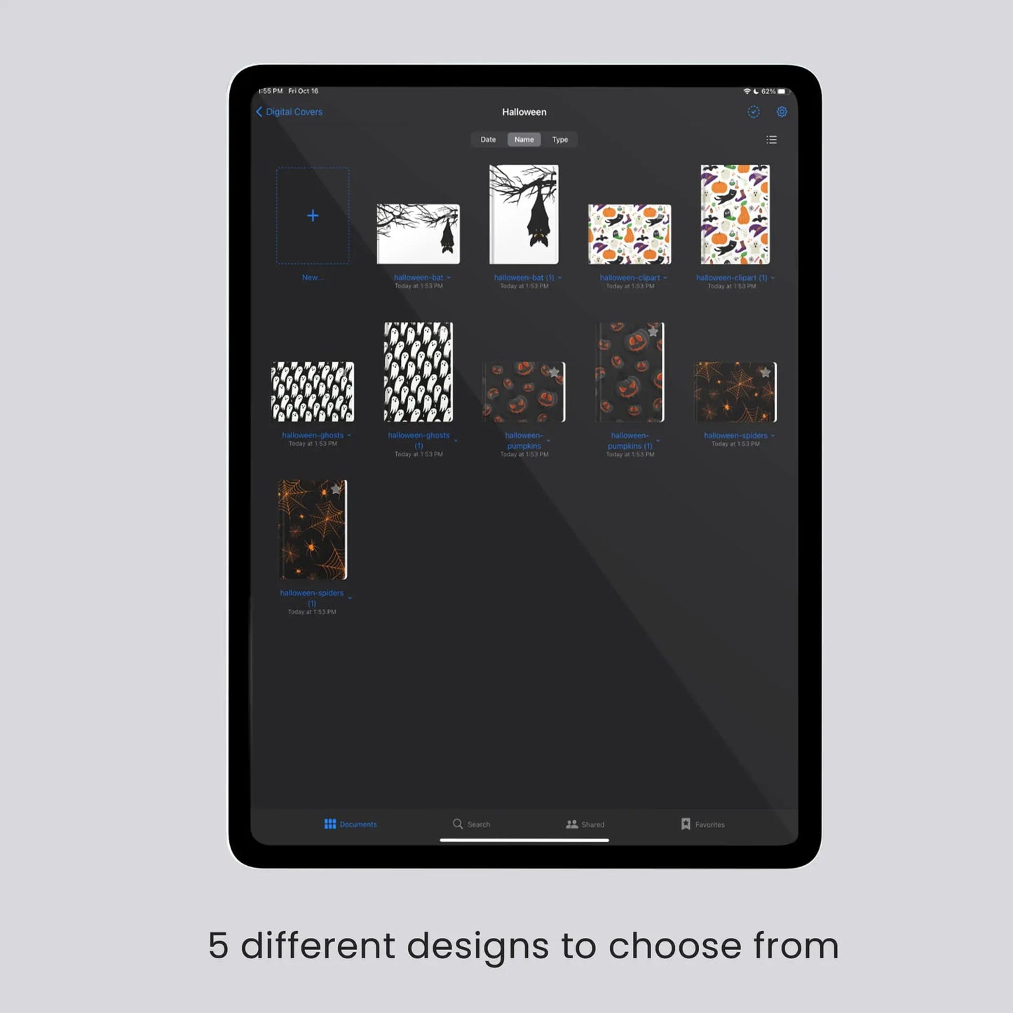 digital planner cover pack halloween theme