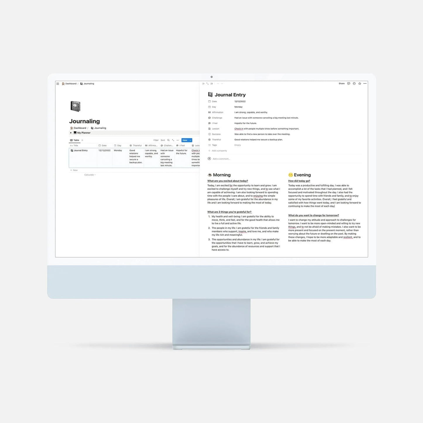 notion journal template