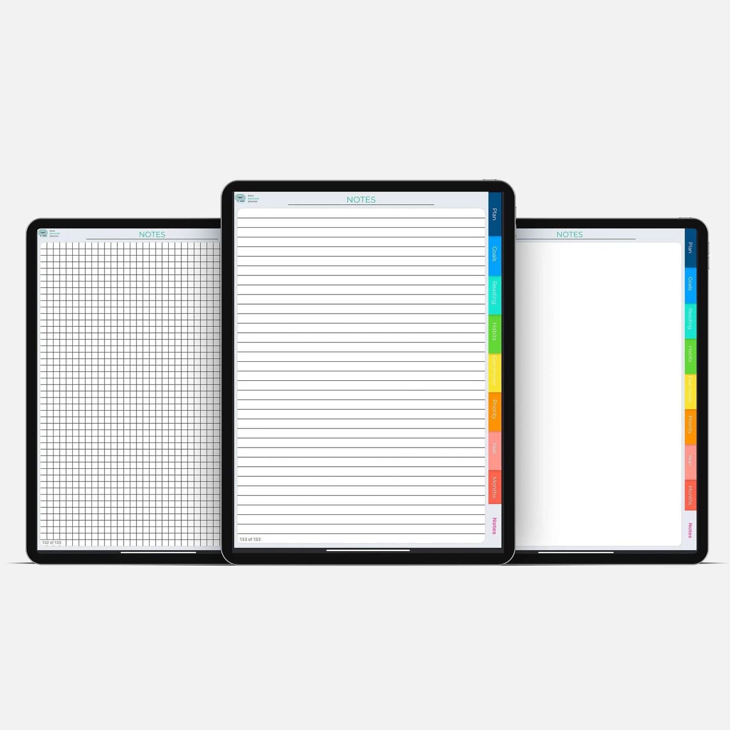 digital note pages