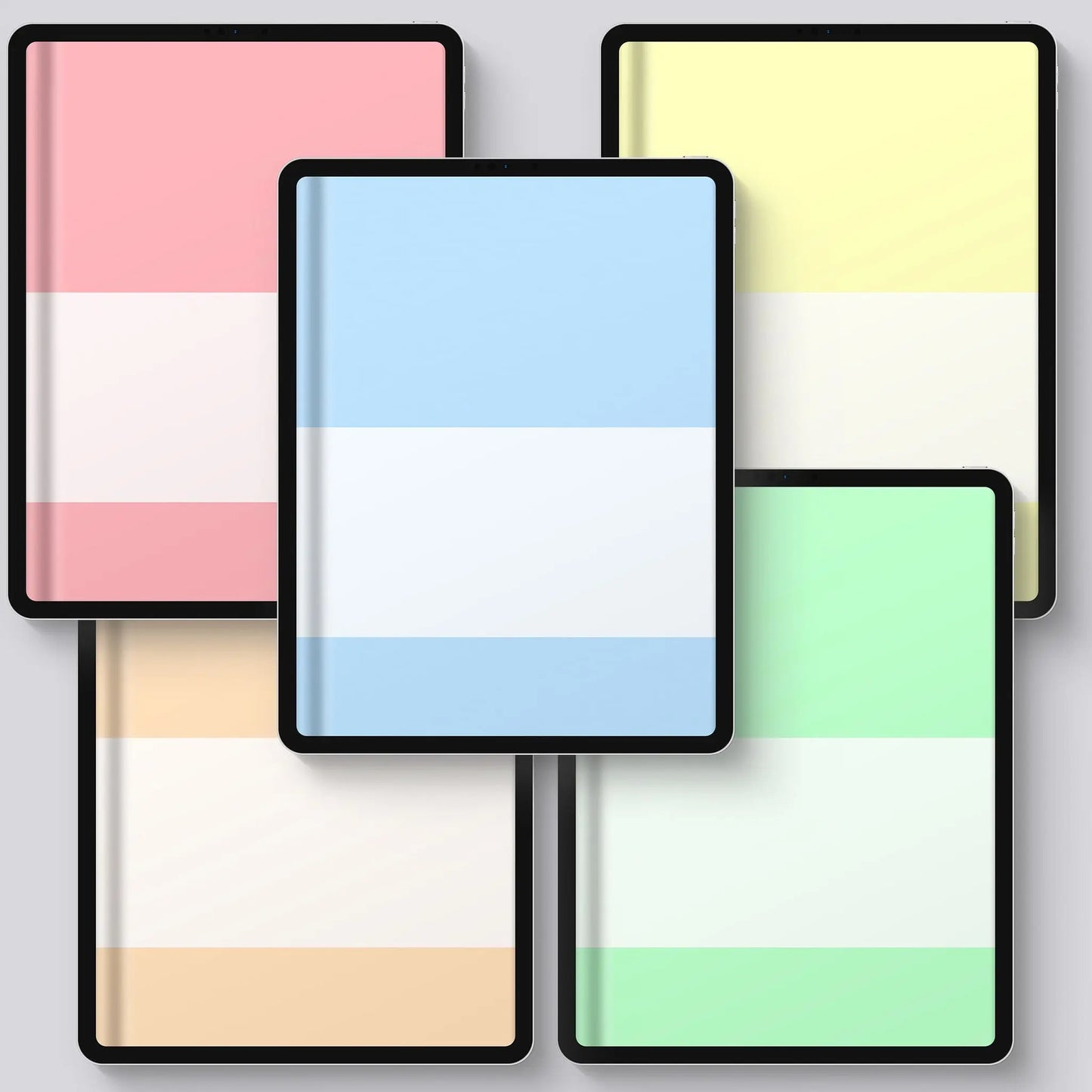 digital planner cover pack pastels