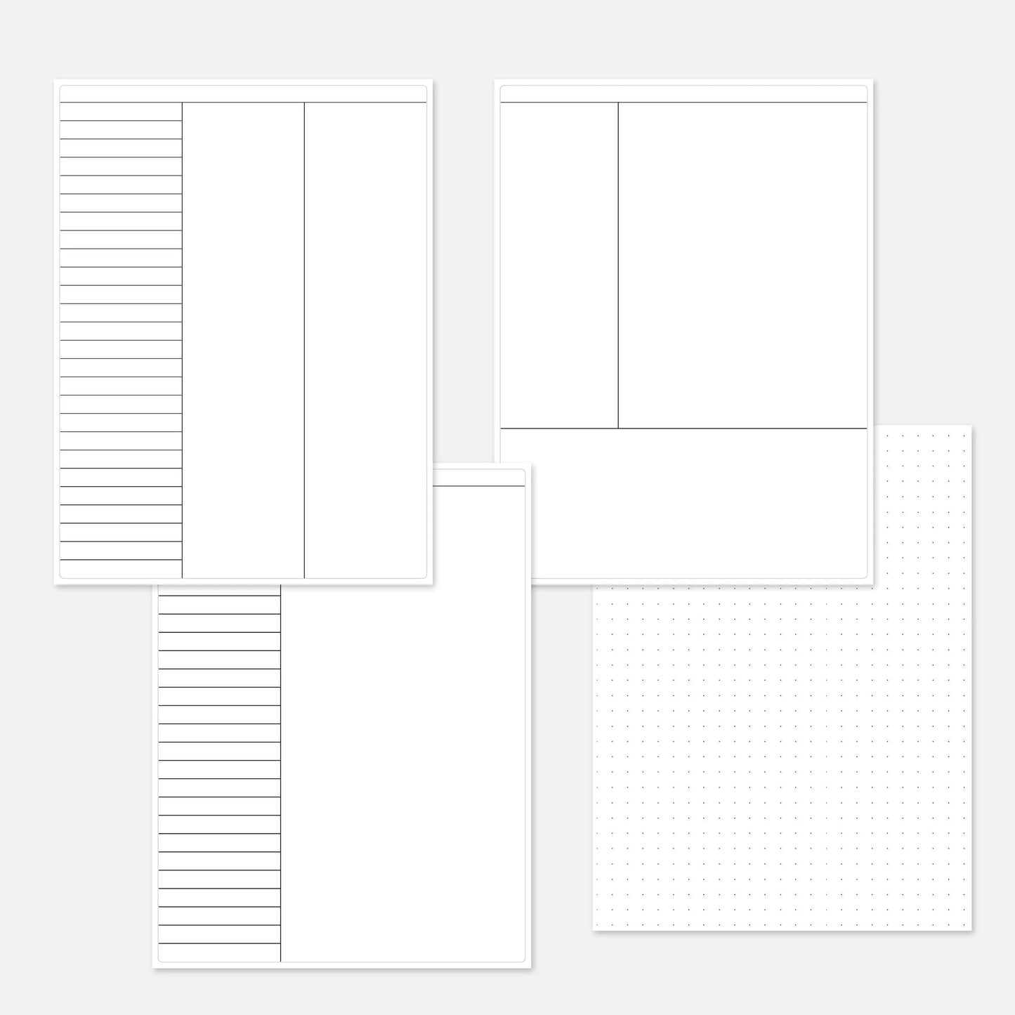 printable bullet journal templates
