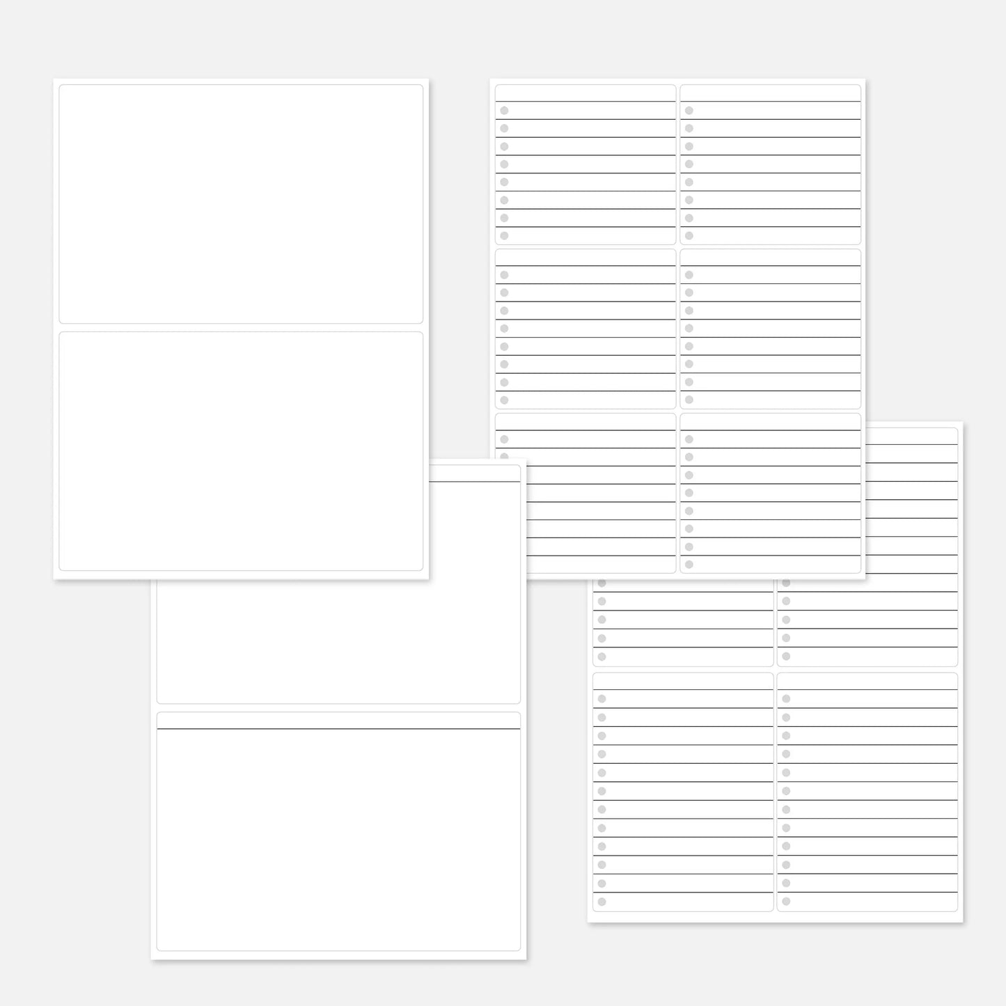 printable bujo templates