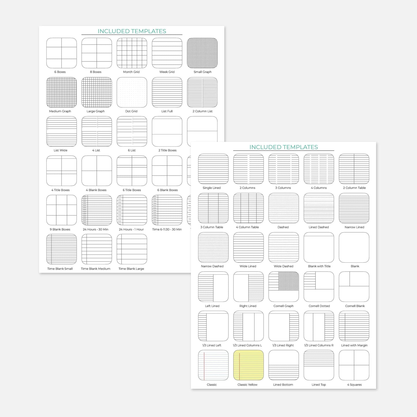 printable bullet journal templates