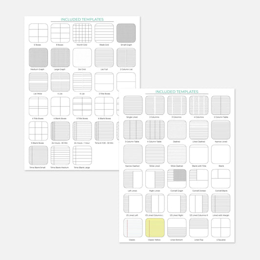 printable bullet journal templates
