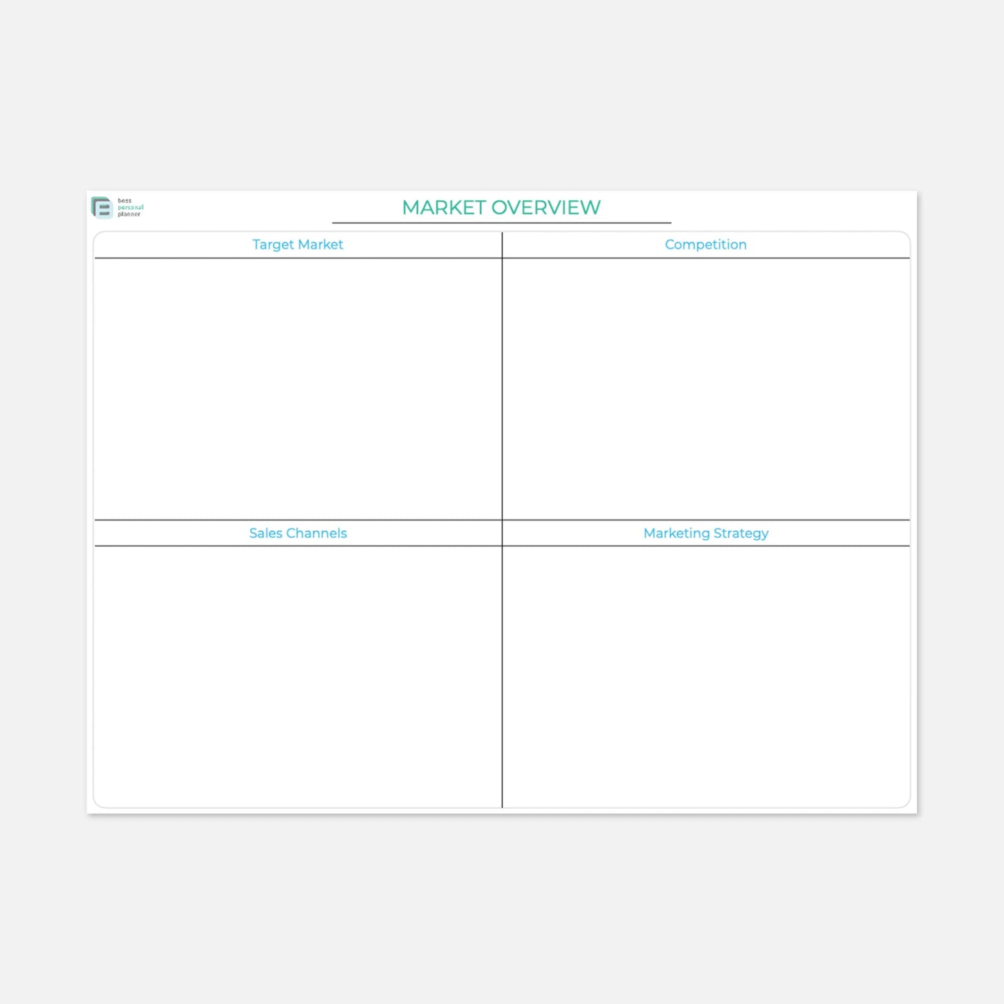 printable business planner market overview