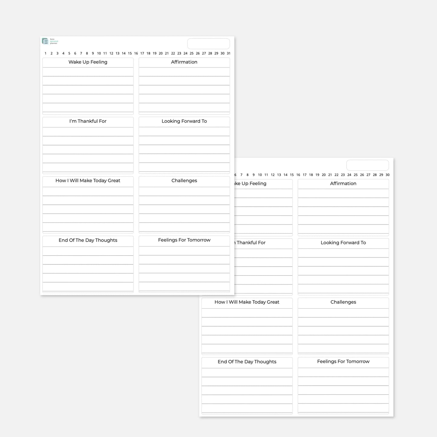 printable gratitude journal daily journaling templates