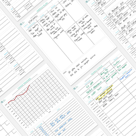 printable student planner weekly plan