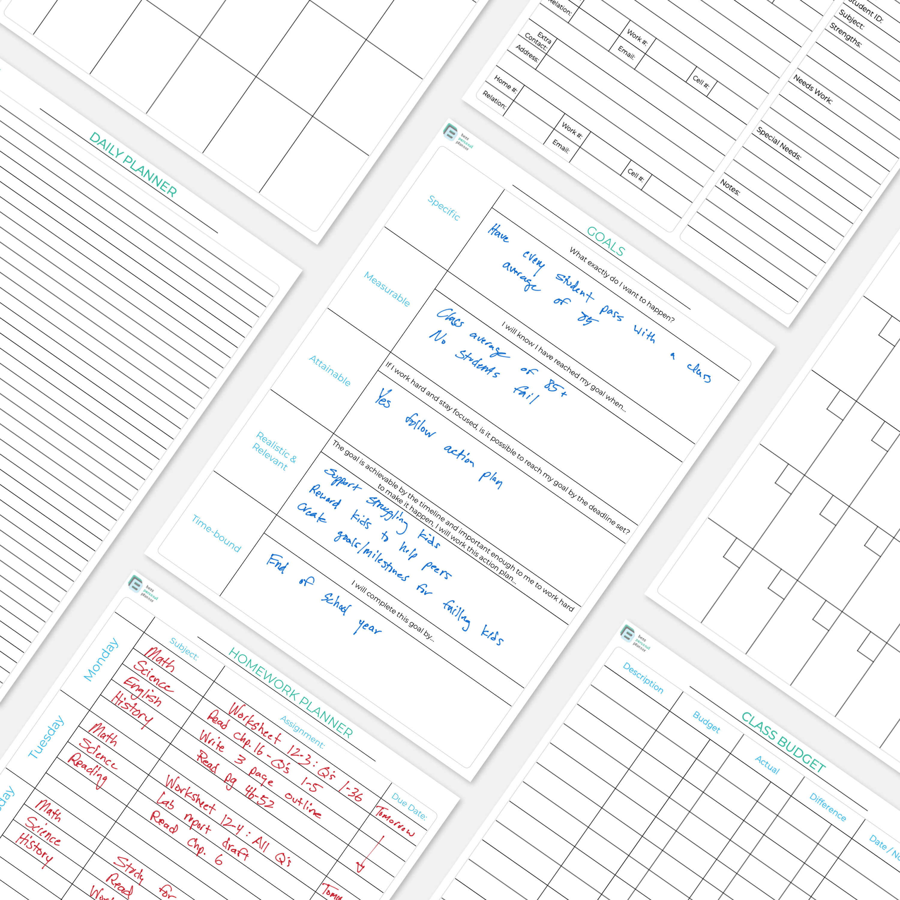 Printable Teacher Planner – Boss Personal Planner