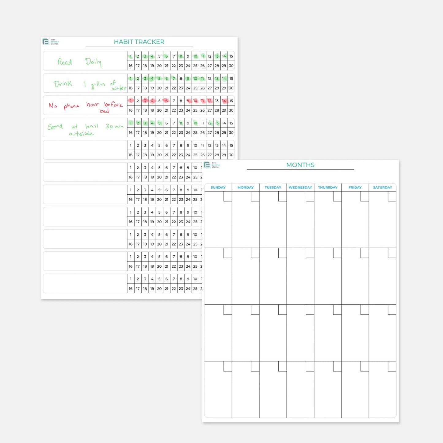 printable habit tracker