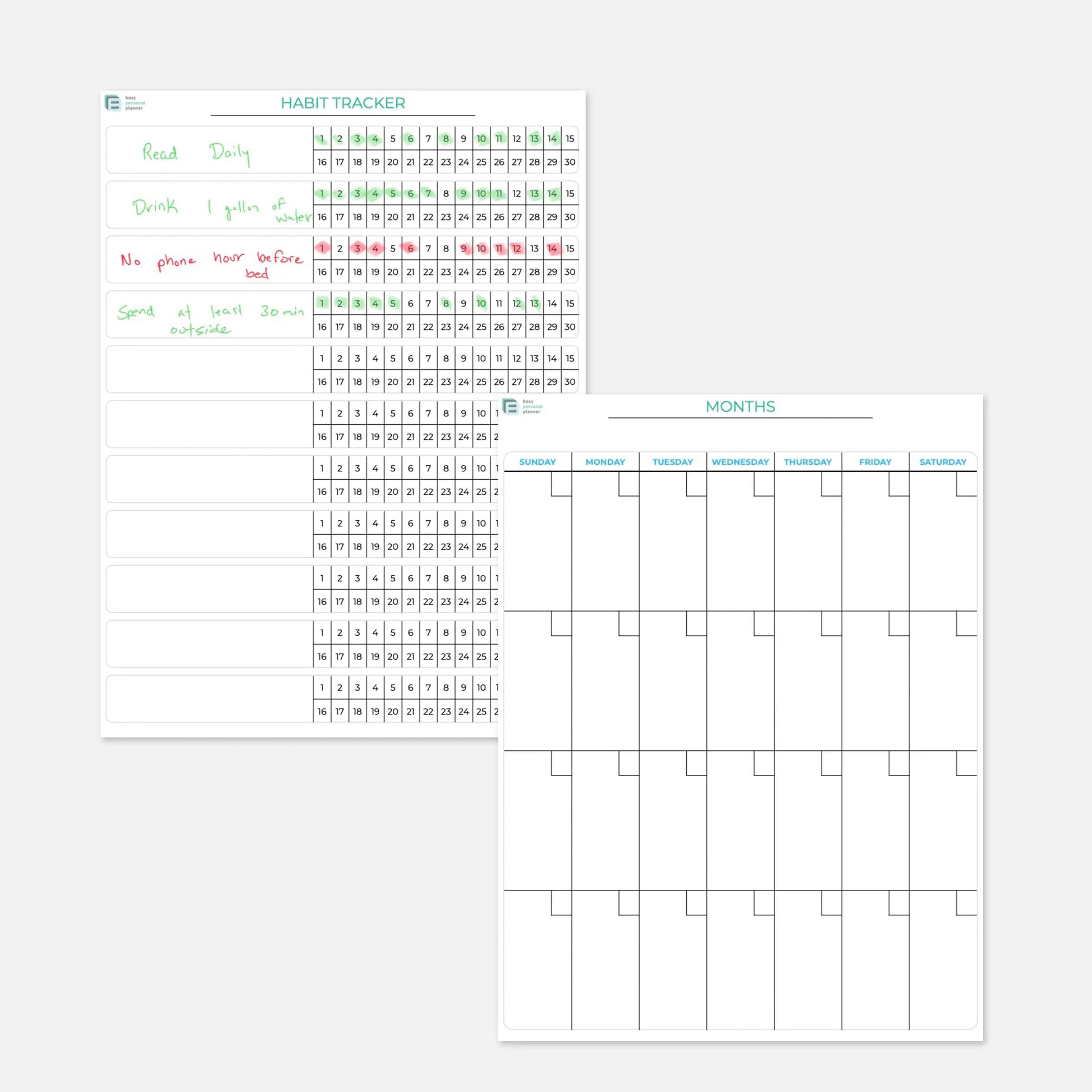 printable habit tracker