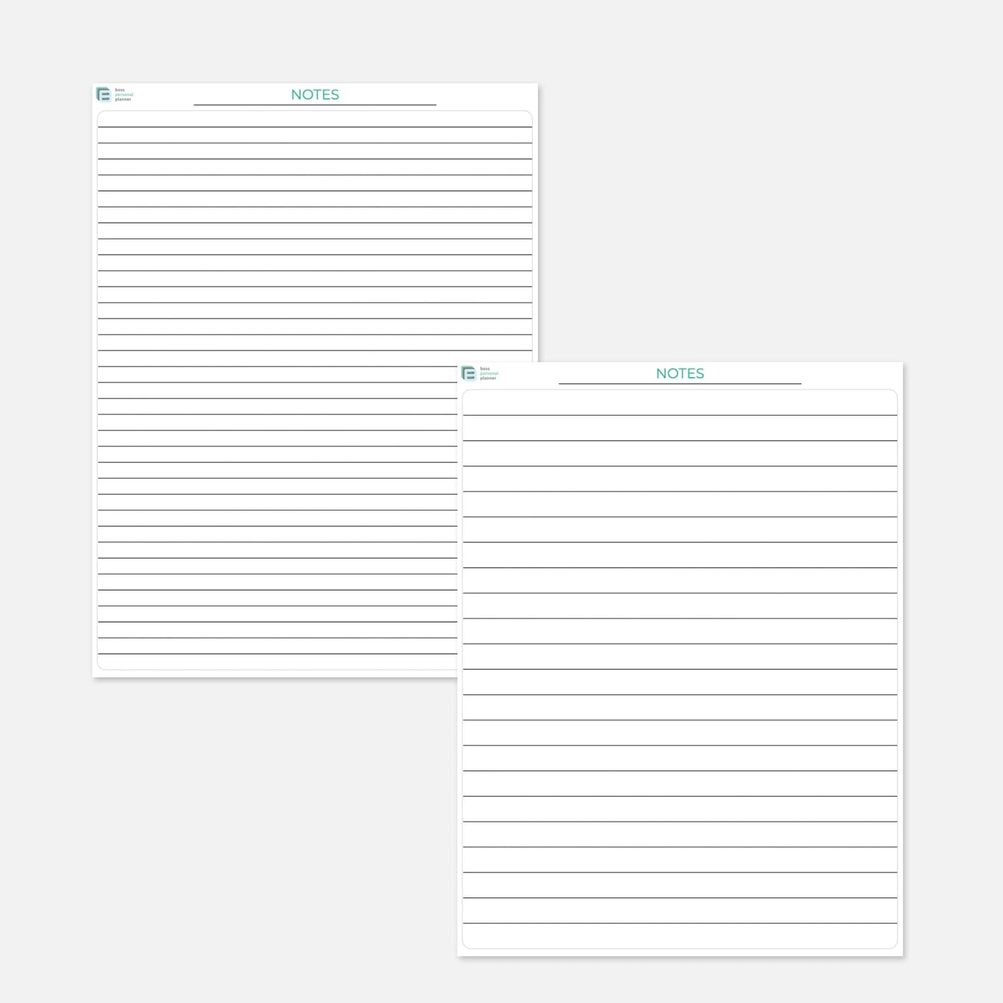 printable notes template