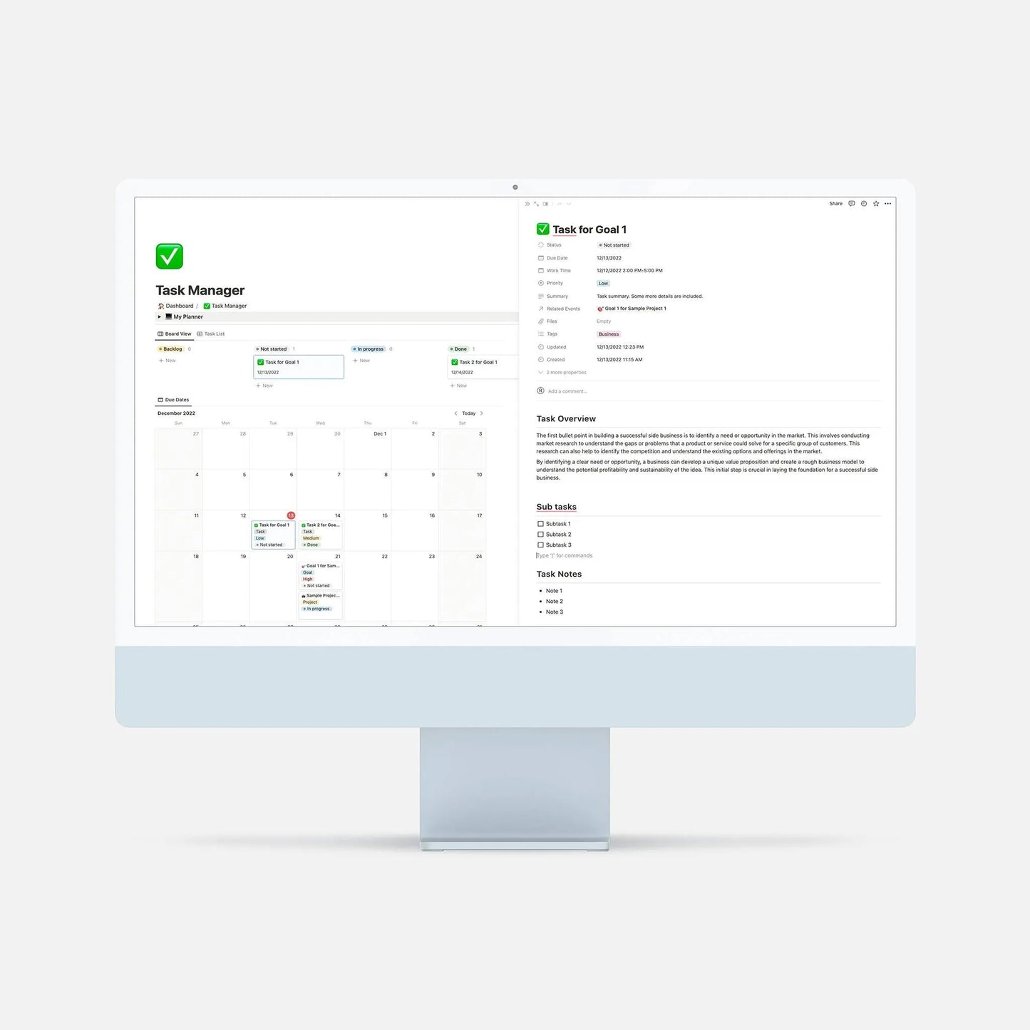 notion task manager