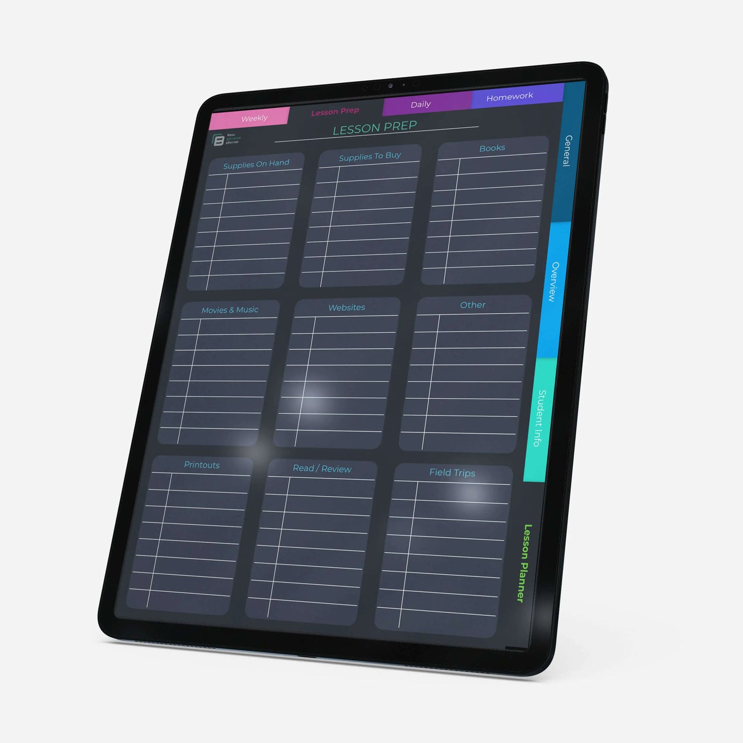digital teacher planner lesson prep