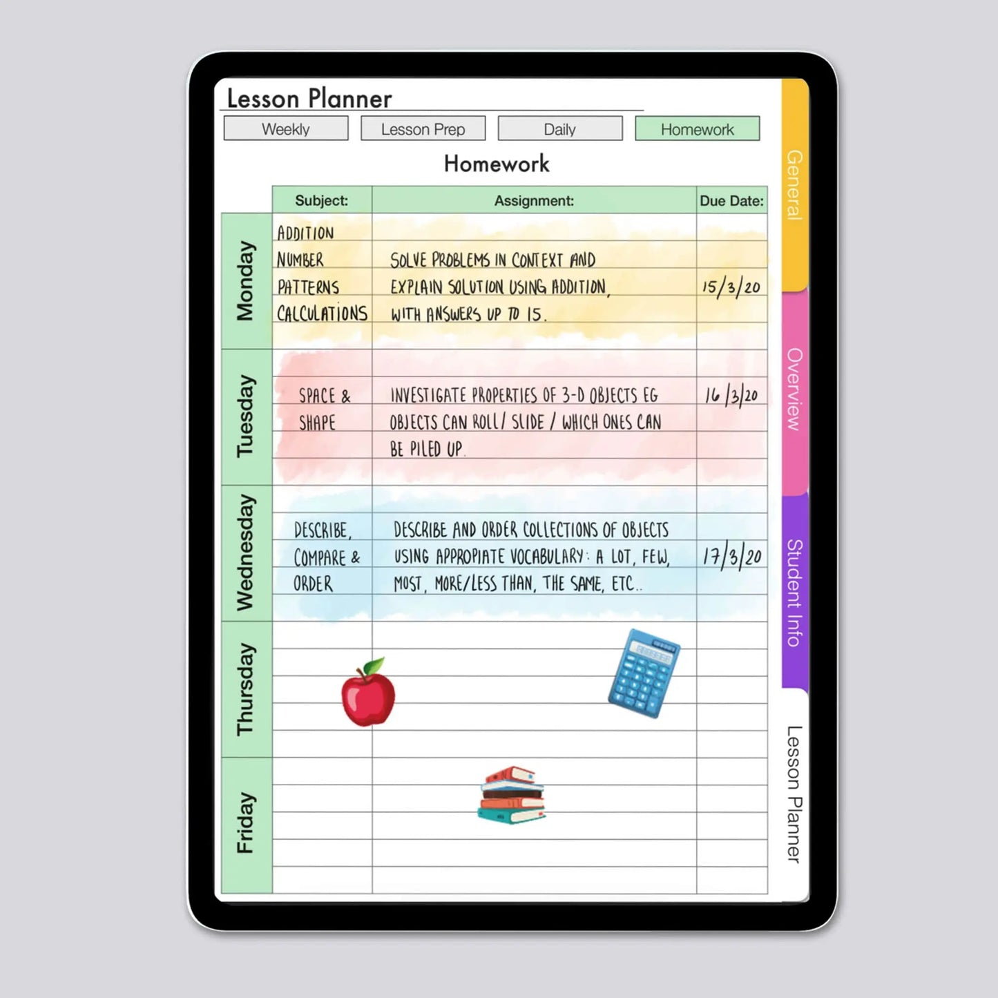 teacher digital planner stickers