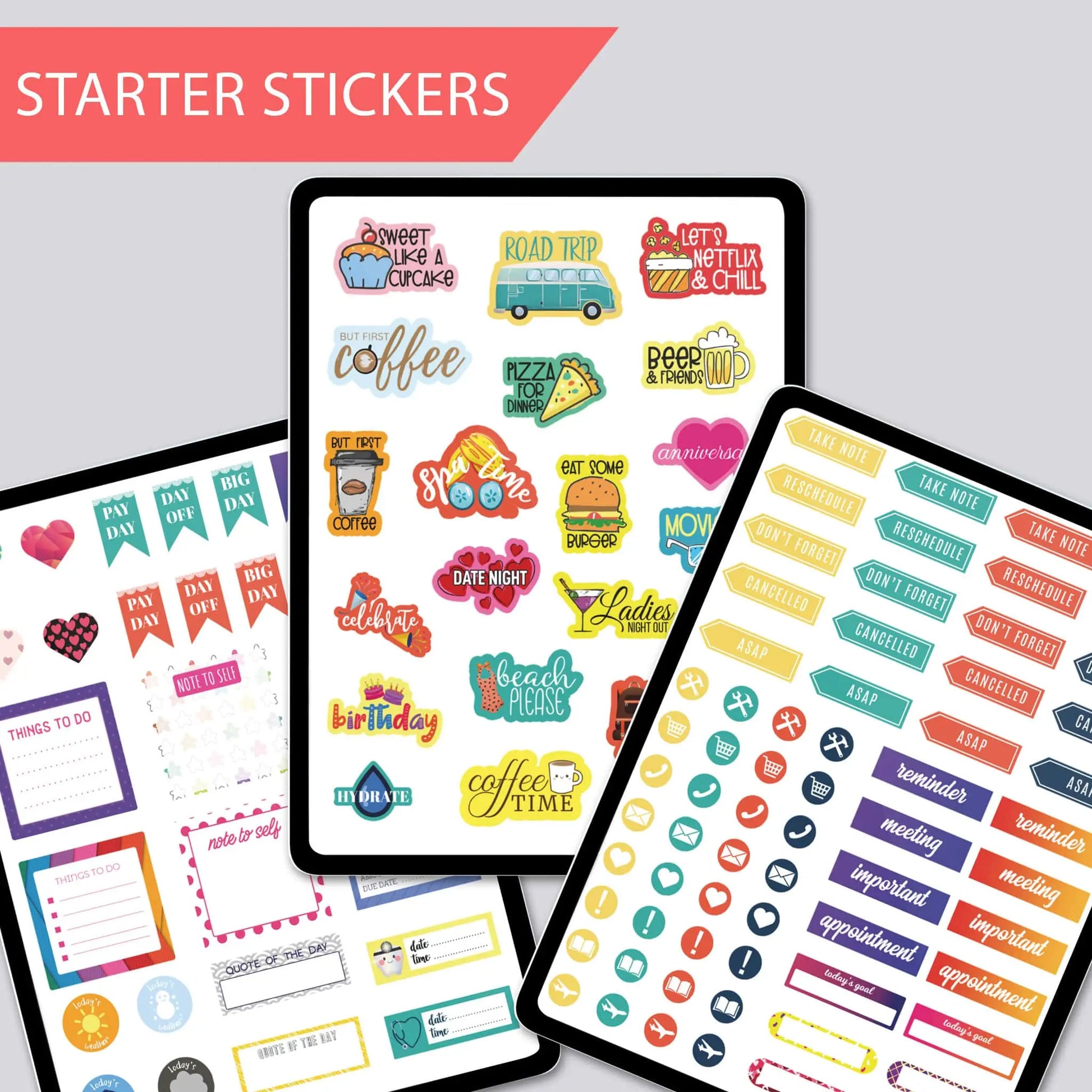 Fun & Cute Digital Stickers Pack