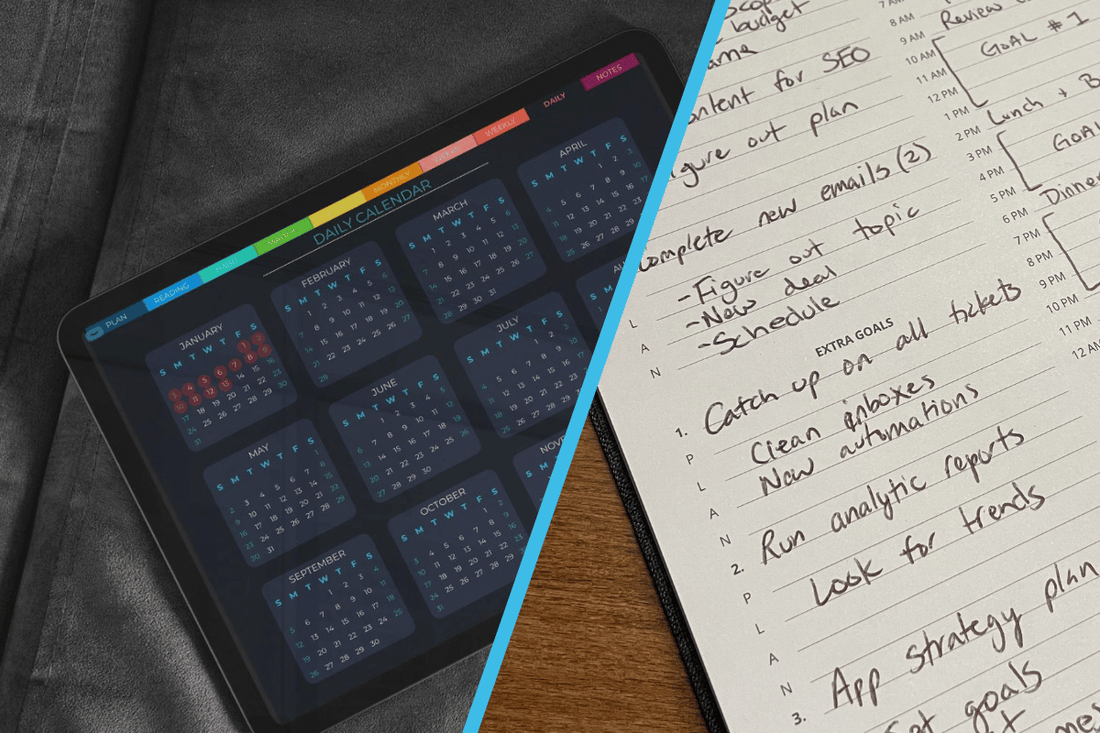 digital planners vs paper planners