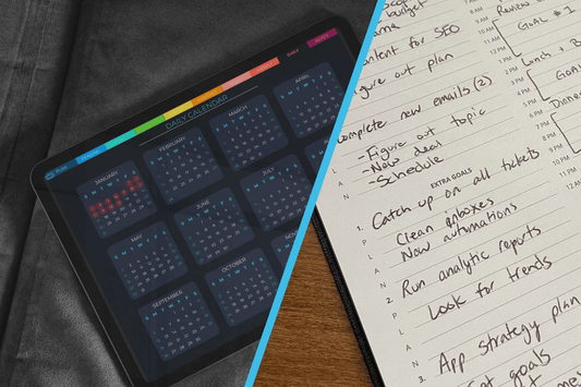 digital planners vs paper planners