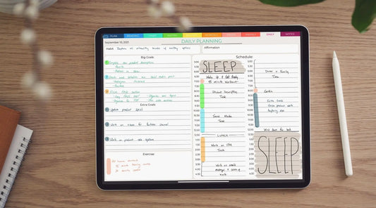 best digital planners for goodnotes and notability, daily planner
