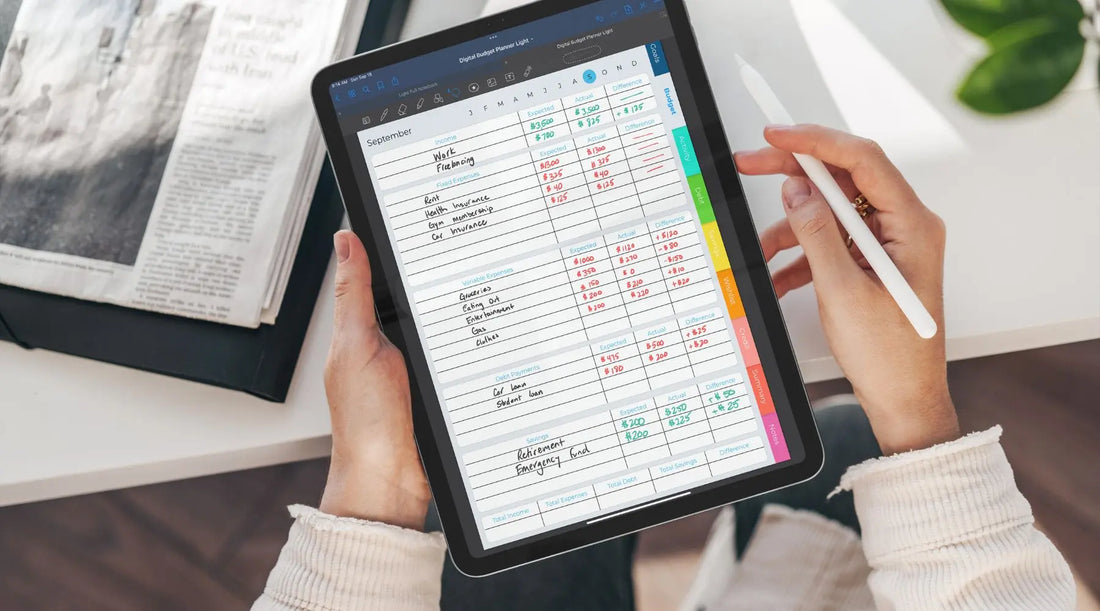 digital planner layout