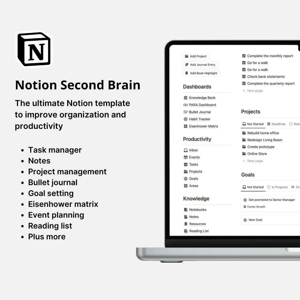 Notion Second Brain Template