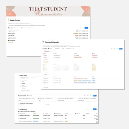 Notion Student Planner