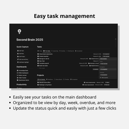 Notion Second Brain Template