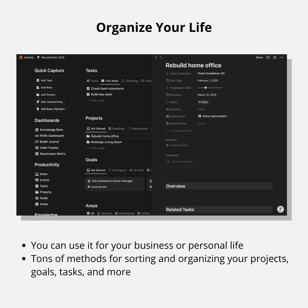 Notion Second Brain Template