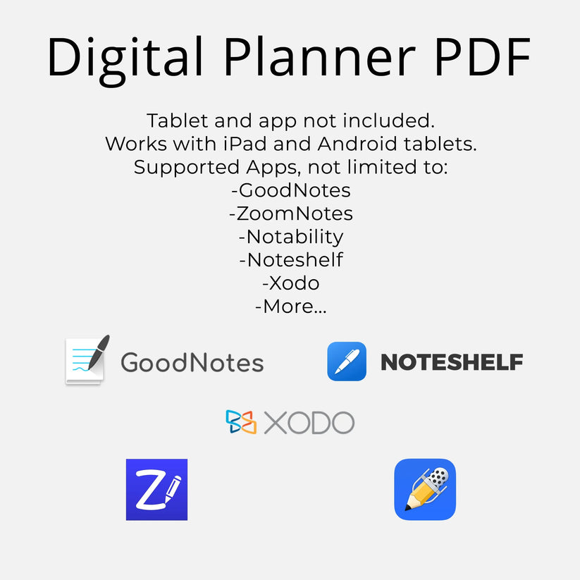 Digital Budget Planner for iPad - Personal Finance Tracker Template ...