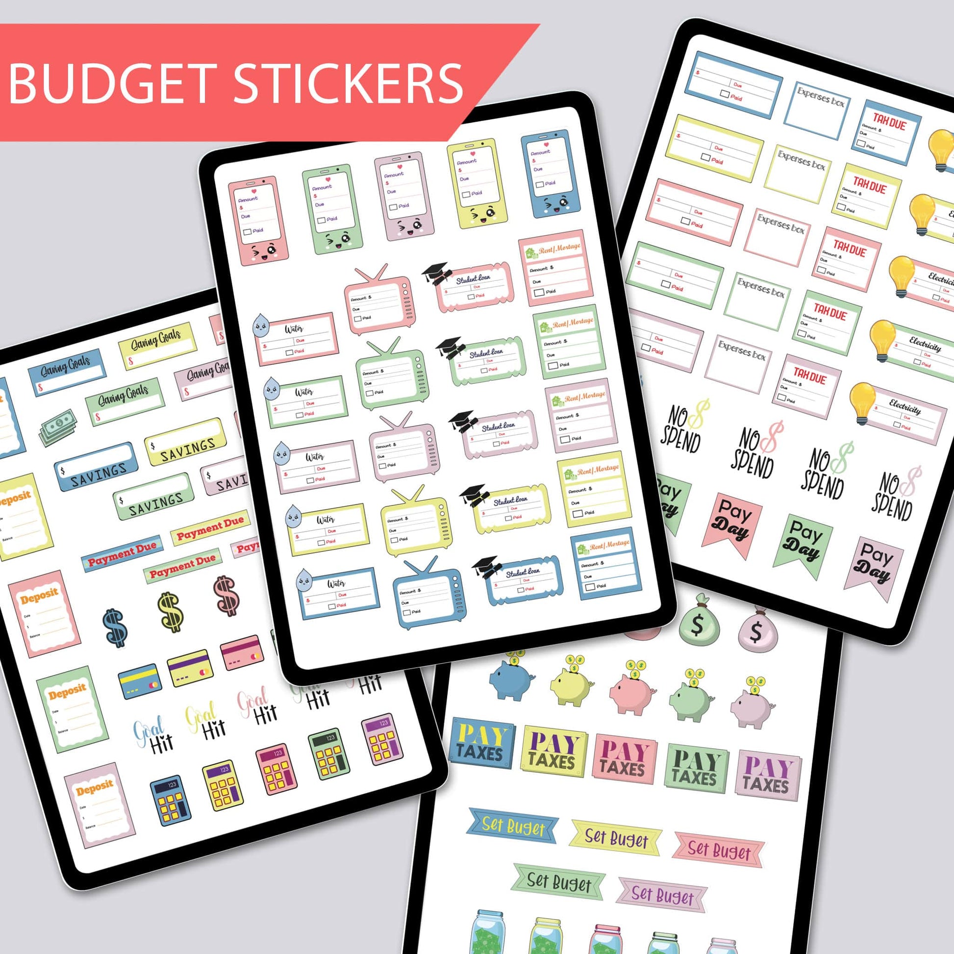 Huge Digital Stickers Bundle - 391+ Stickers and Widgets
