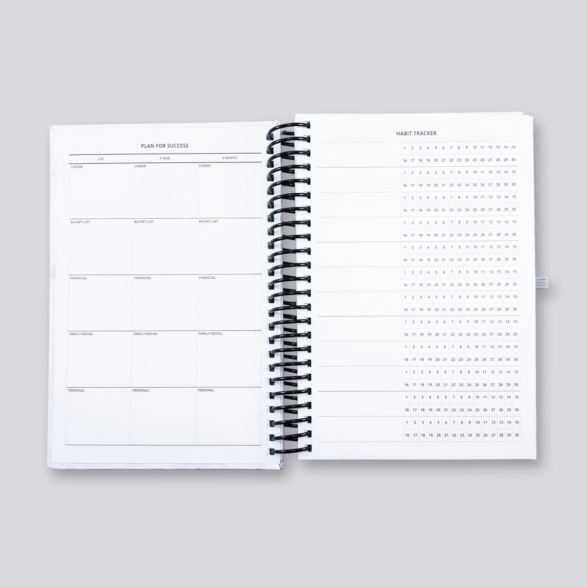 Compact Undated Daily Planner - Goal Setting Planner – Boss Personal ...