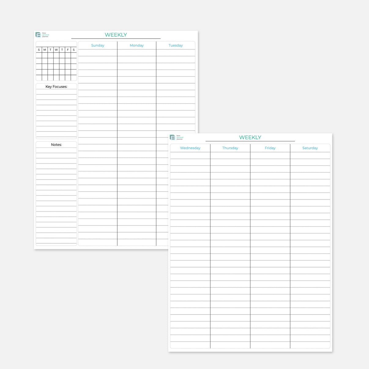 Printable 100 Day Planner PDF – Boss Personal Planner