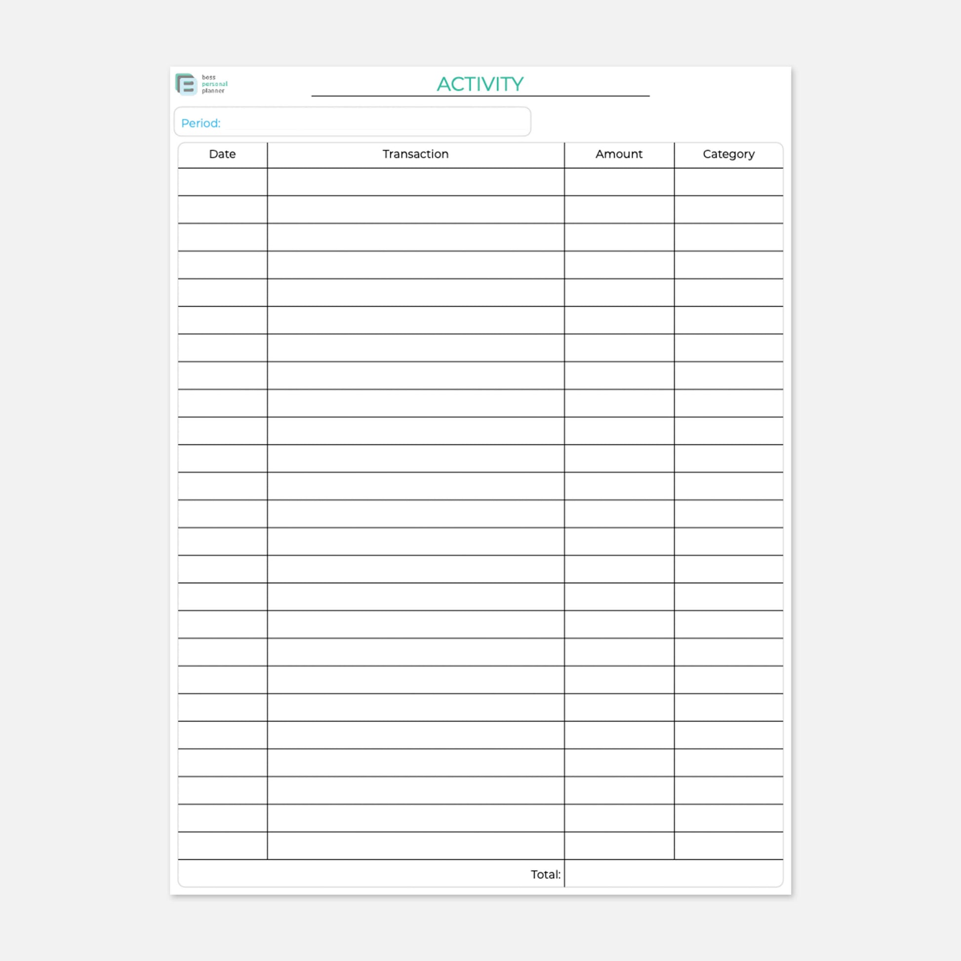 Printable Monthly Budget Planner